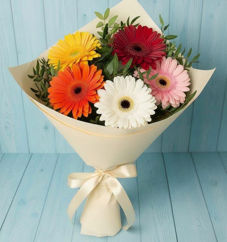 Букет цветов из: Герберы в Шайковке