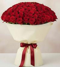 Букет 101 Красная роза Милано в Шайковке