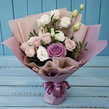 Букет цветов из:  Розы и Лизиантусы в Шайковке