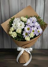 Букет цветов из:  Хризантемы и Розы в Шайковке