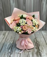 Букет цветов из:  Гвоздики, Розы и Хризантемы в Шайковке