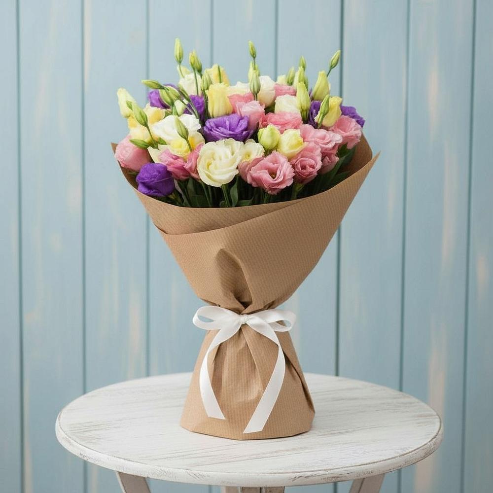 Букет цветов из: Лизиантусы в Шайковке